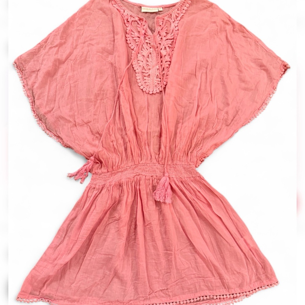 Bohemian Music Festival Lace-Trimmed Tunic Dress